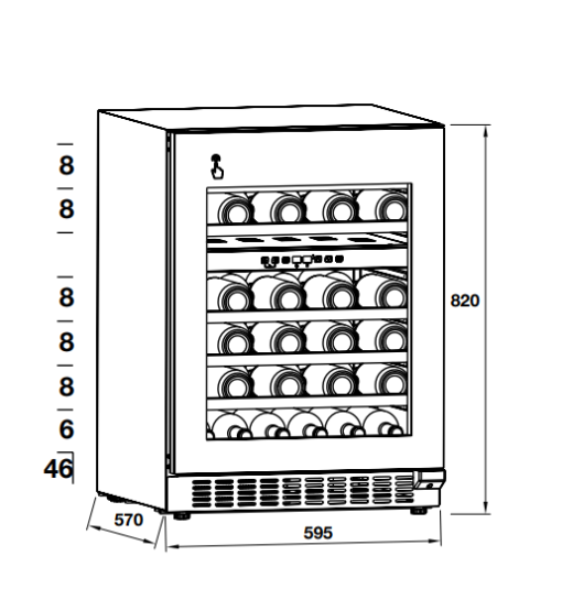 Tủ rượu HAFELE HW-C129FB 533.17.011 - 3