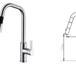 Vòi rửa bát Paul Schmitt PA326KCB - 6 Vòi rửa bát Paul Schmitt PA326KCB