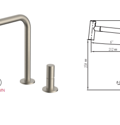 Vòi rửa bát Paul Schmitt PA330KBN - 5 Vòi rửa bát Paul Schmitt PA330KBN