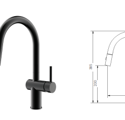 Vòi rửa bát Paul Schmitt PA322KB - 6 Vòi rửa bát Paul Schmitt PA322KB