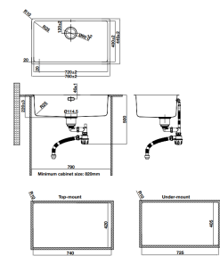 Chậu rửa bát Hafele R25 HS24-SSN1S-760 567.24.407 - 9