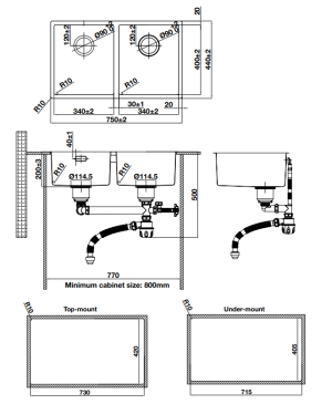 Chậu rửa bát Hafele R10 HS24-SSN2S-750 567.24.427 - 7