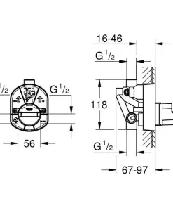 Bộ trộn sen Grohe 33963000 - 6 Bộ trộn sen Grohe 33963000