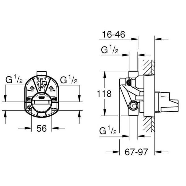 Bộ trộn sen Grohe 33963000