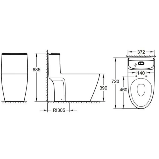 Bồn cầu Grohe 39990000
