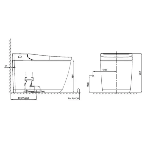 Bồn cầu điện tử Grohe 36543SH0