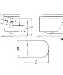 Bàn cầu Grohe 39205000 - 6 Bàn cầu Grohe 39205000