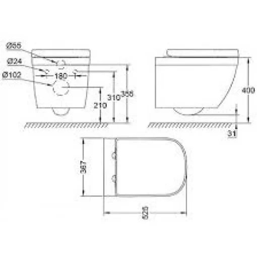 Bàn cầu Grohe 39205000