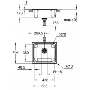 Chậu rửa chén Grohe 31719SD0