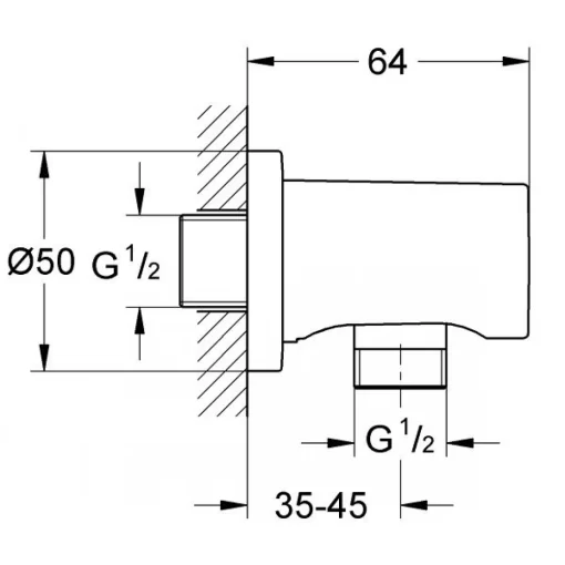 Đầu ra nước Grohe 27057000
