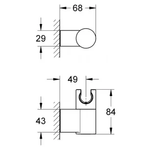 Gác sen tắm Grohe 27055000