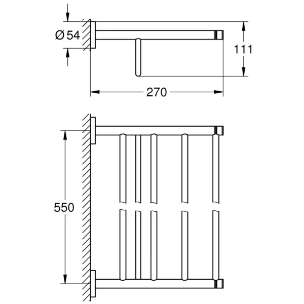 Kệ để khăn Grohe 40800001