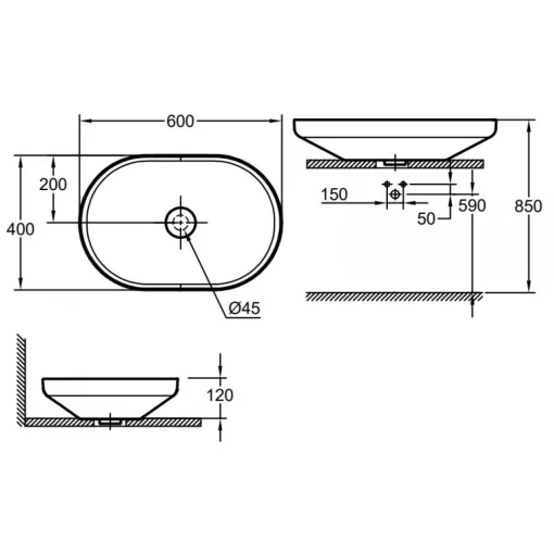 Chậu lavabo Grohe 3996300H