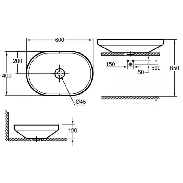 Chậu lavabo Grohe 3996300H