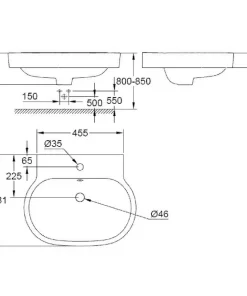 Chậu rửa lavabo Grohe 39291000 - 7 Chậu rửa lavabo Grohe 39291000