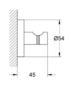Móc treo áo Grohe 40364001 - 6 Móc treo áo Grohe 40364001