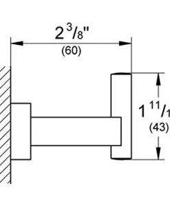 Móc treo áo Grohe 40511001 - 5 Móc treo áo Grohe 40511001