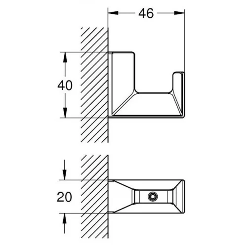Móc treo áo Grohe 40782000