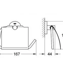Bộ giá treo giấy vệ sinh Grohe 40367001 - 6 Bộ giá treo giấy vệ sinh Grohe 40367001