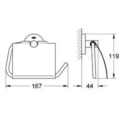 Bộ giá treo giấy vệ sinh Grohe 40367001