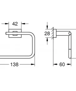Móc giấy vệ sinh Grohe 40507001