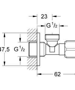 Van khóa nước Grohe 2201600M