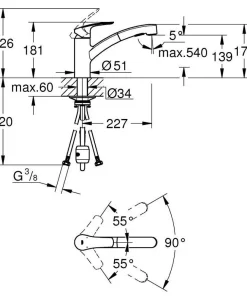 Vòi rửa chén Grohe 30305001