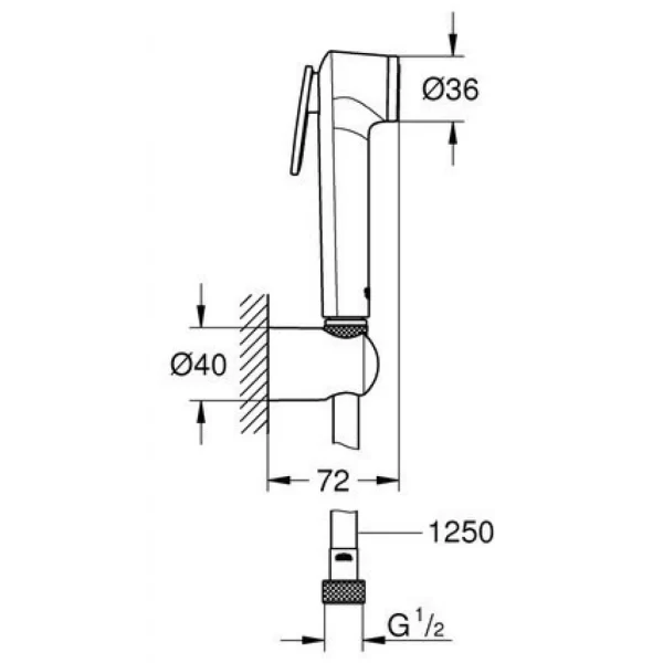 Bộ vòi xịt Grohe 27513001