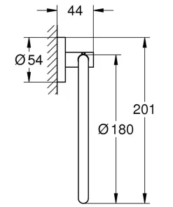 Vòng treo khăn Grohe 40365001 - 7 Vòng treo khăn Grohe 40365001