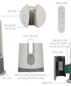 Máy lọc không khí LG FS15GPBK0.ABAE - 20 Máy lọc không khí LG FS15GPBK0.ABAE - 19