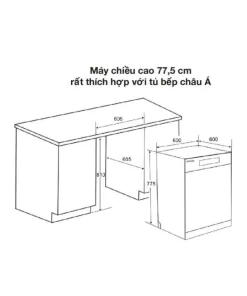 Máy rửa bát Spelier SP 775DW B - 7 Máy rửa bát Spelier SP 775DW B