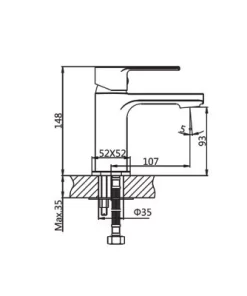 Vòi lavabo Paul Schmitt PA012F