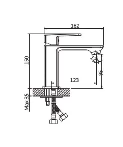 Vòi lavabo Paul Schmitt PA019F - 6 Vòi lavabo Paul Schmitt PA019F