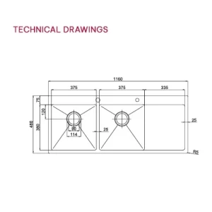 Chậu rửa bát Paul Schmitt PA11648 T