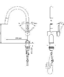 Vòi rửa bát Paul Schmitt PA322KB - 5 Vòi rửa bát Paul Schmitt PA322KB