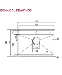 Chậu rửa bát Paul Schmitt PA7050 TDA