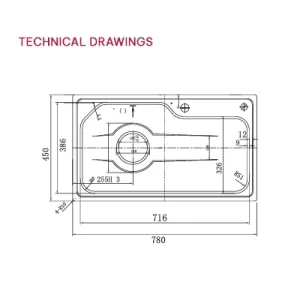 Chậu rửa bát Paul Schmitt PAM7845 TE