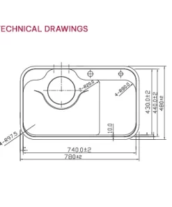 Chậu rửa bát Paul Schmitt PAM7848 TE