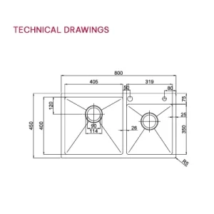 Chậu rửa bát Paul Schmitt PA8045 TL