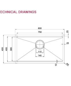 Chậu rửa bát Paul Schmitt PA80455 UD