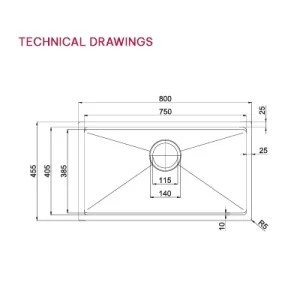 Chậu rửa bát Paul Schmitt PA80455 UD