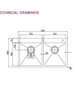 Chậu rửa bát Paul Schmitt PA8248 T