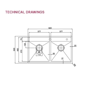 Chậu rửa bát Paul Schmitt PA8250 TDA