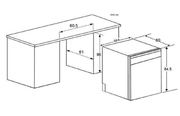 Máy rửa bát Spelier SP 16DWKT/B