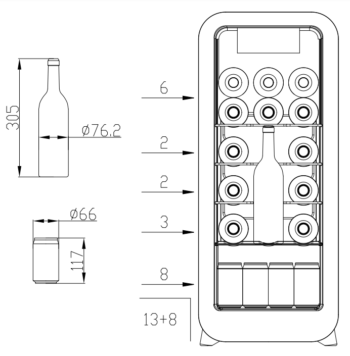 Tủ rượu vang Spelier SP 12WC