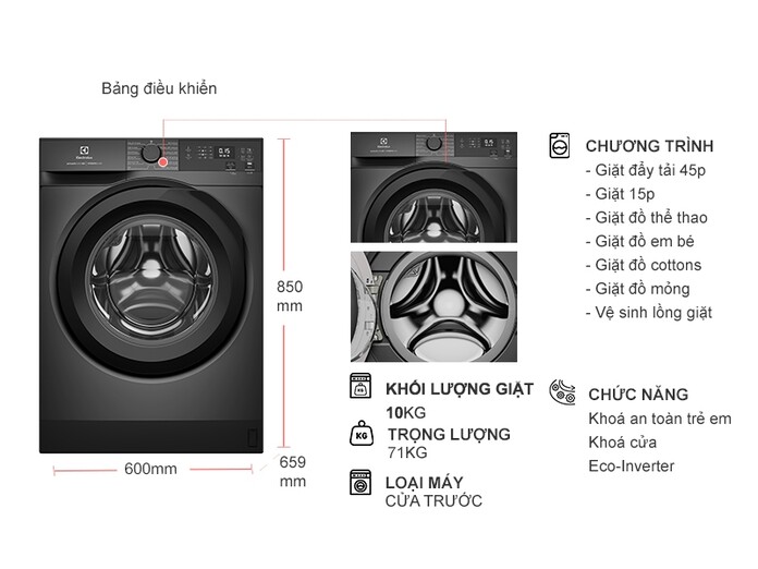 Máy giặt Electrolux EWF1024D3SC