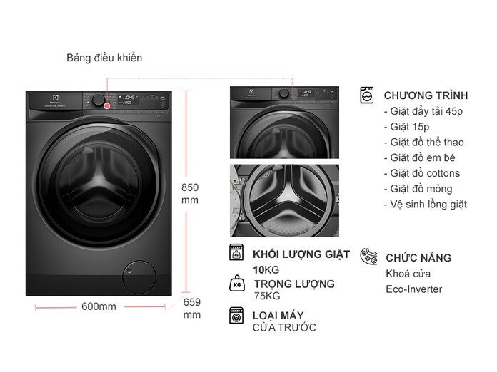 Máy giặt Electrolux EWF1043R7SC