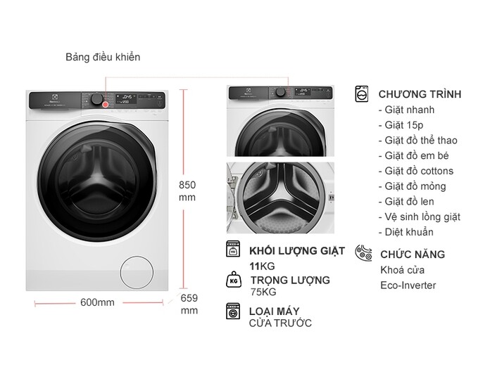 Máy giặt Electrolux EWF1143R7WC - 26 Máy giặt Electrolux EWF1143R7WC