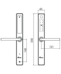 Khóa thông minh Demax SL-C102 AG tiêu chuẩn Đức - 26 Khóa thông minh Demax SL-C102 AG tiêu chuẩn Đức - 25