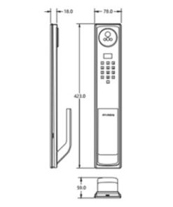 Khóa điện tử Hyundai HY SLA911F BLACK - 6 Khóa điện tử Hyundai HY SLA911F AMBER GOLD